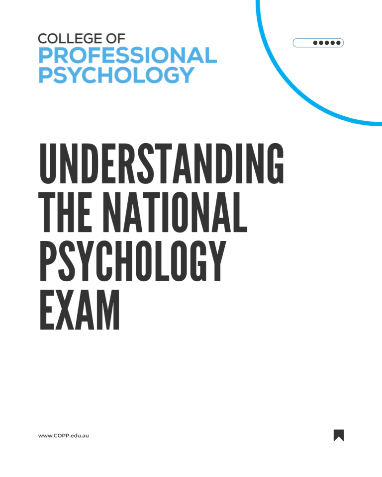 Promotional graphic accompanying the National Psychology Exam article