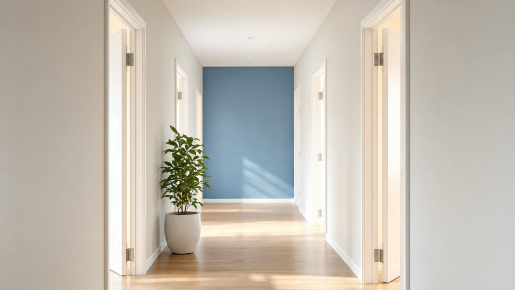 A row of soft glowing archways receding into the distance in a calm, abstract composition, symbolising the many diverse pathways within a psychology career